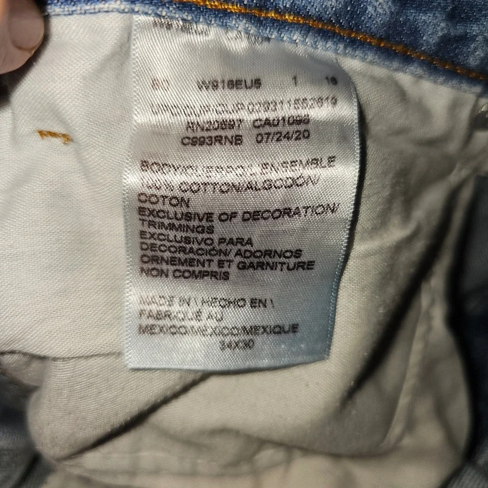 Distressed Light Wash Denim Workwear Jeans Pants Size 34x30 Grunge Utility‎ Mens
